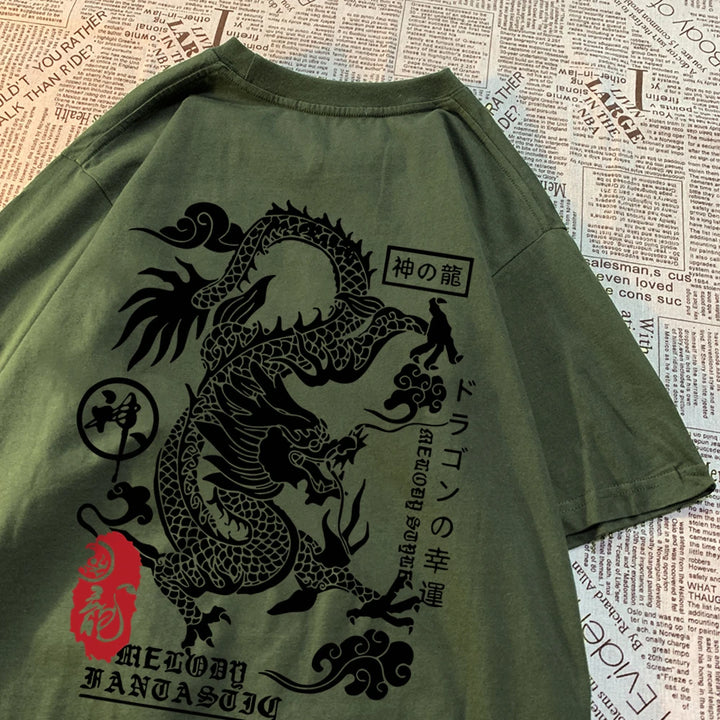 The Harajuku Dragon Funny Pattern Summer T Shirts