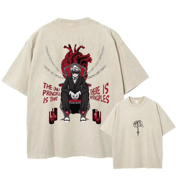 Anime Hunter X Hunter TShirt  Vintage Summer 100% Cotton Loose