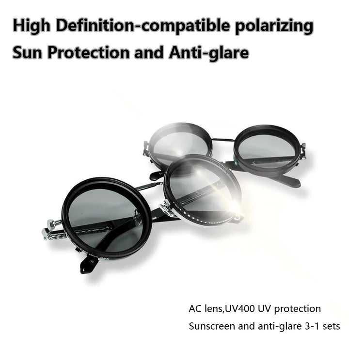 Shadeshift Sunglasses Polarized Round