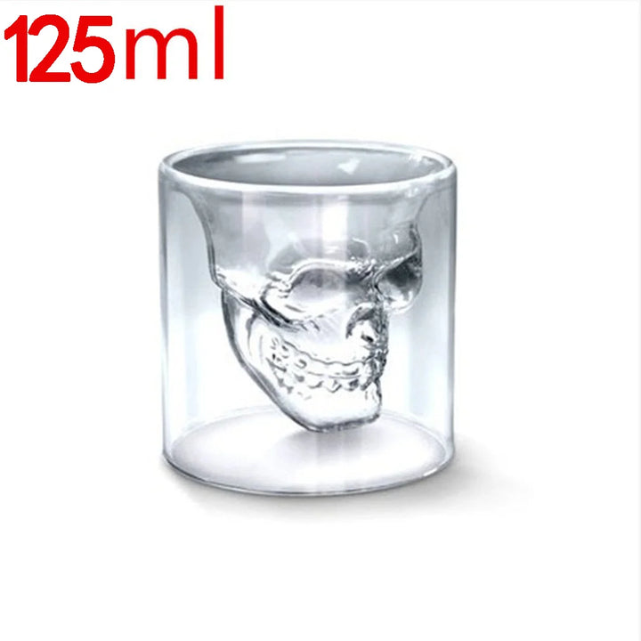 Creative Skull Double Glass Set Crystal