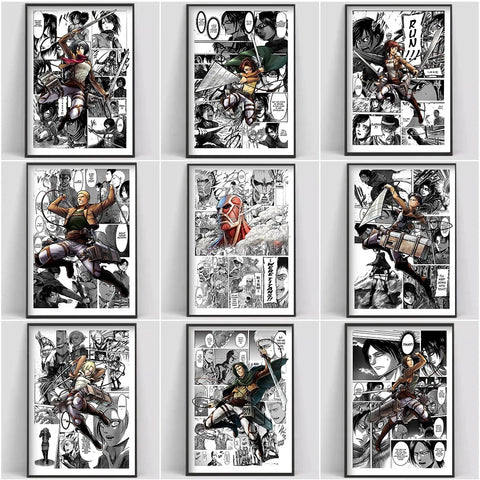 Dark Fantasy Action Adventure Anime Comic Posters Art Prints