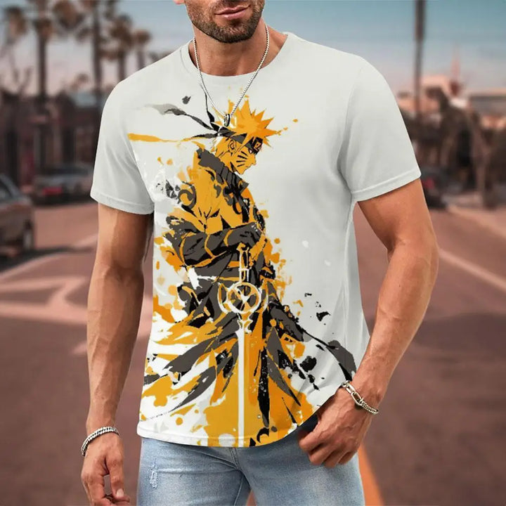 Naruto Japanese Anime 3D Prints T Shirt (2xl-3xl-4xl-5xl)