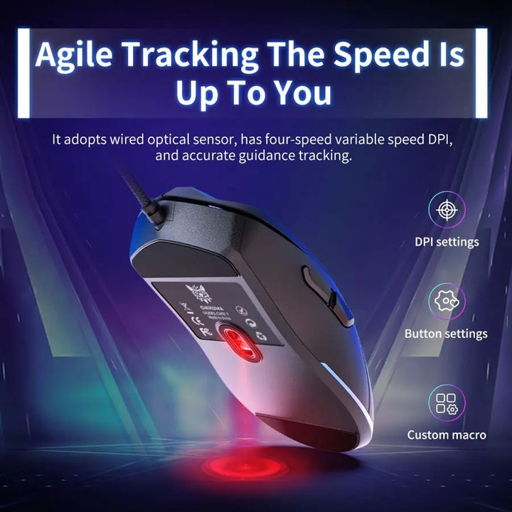 CW917 Wired Gaming Mouse RGB