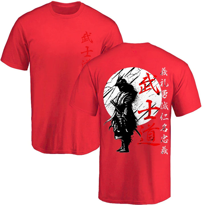 Japan Samurai Spirit T Shirts Back Print