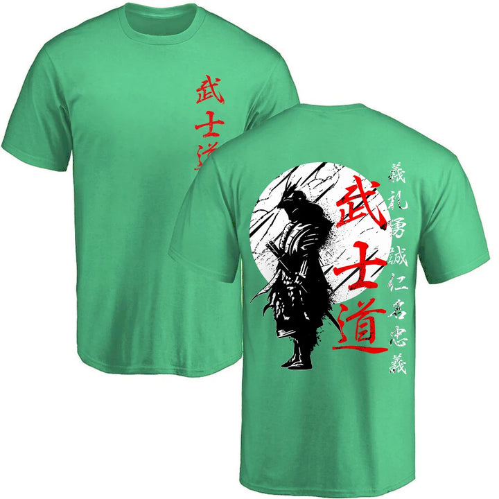 Japan Samurai Spirit T Shirts Back Print