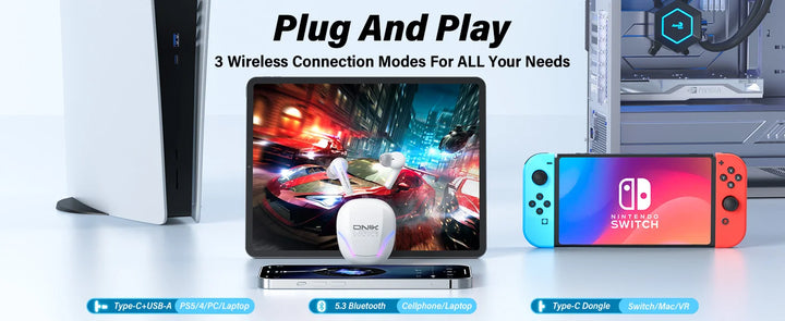 T27 dual-mode cool RGB gaming headphones
