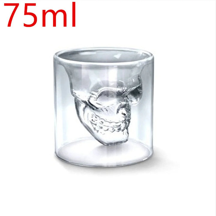 Creative Skull Double Glass Set Crystal