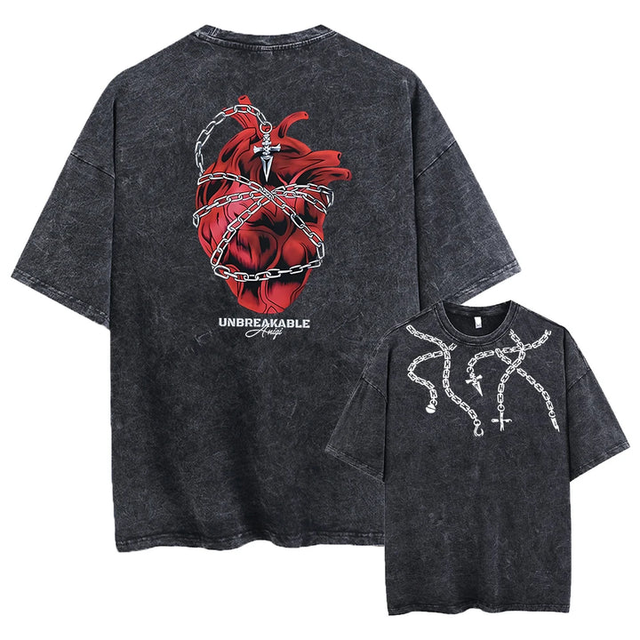 Anime Hunter X Hunter Washed Tshirt Graphic