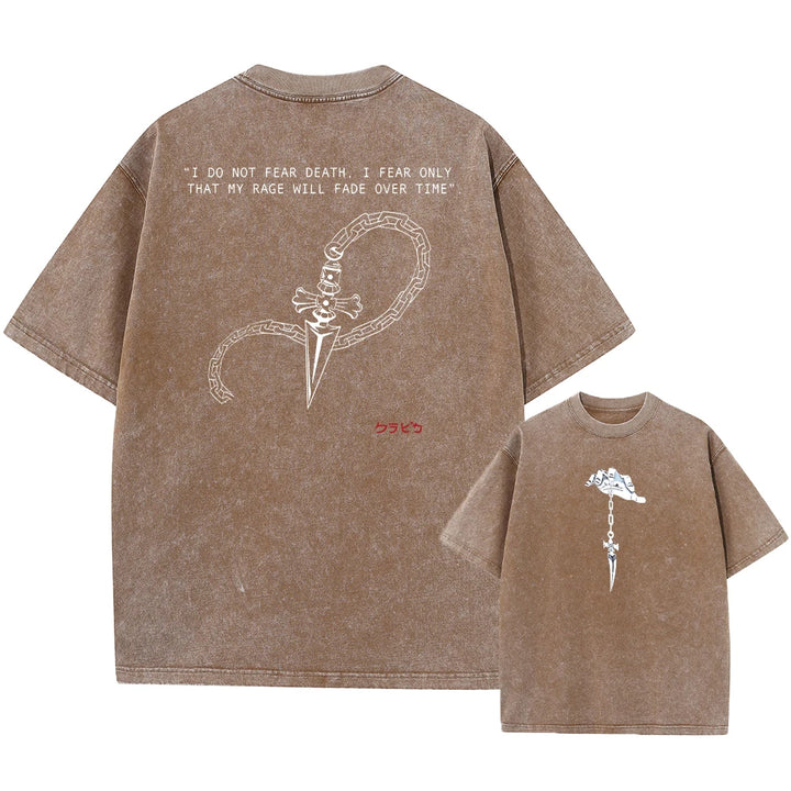 Anime Hunter X Hunter Washed Tshirt Graphic