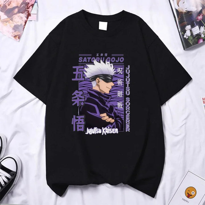 Anime Gojo Satoru High Quality Summer T-shirt