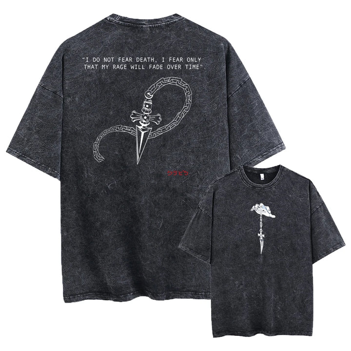 Anime Hunter X Hunter Washed Tshirt Graphic