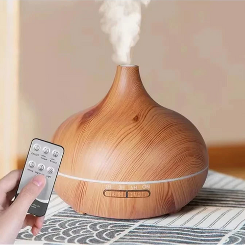 Air Humidifier Aromatherapy Essential Oil Diffuser Wood Grain